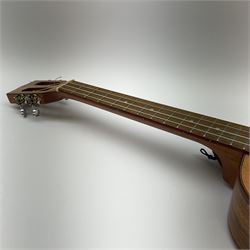 Modern Kala ukulele with acacia back and sides, spruce top and mahogany neck with slotted headstock No. KA-ABP-CTG 1801 L76cm in Tanglewood carrying case; and PG-05 Portable 5W Guitar Amplifier (Battery), boxed (2)