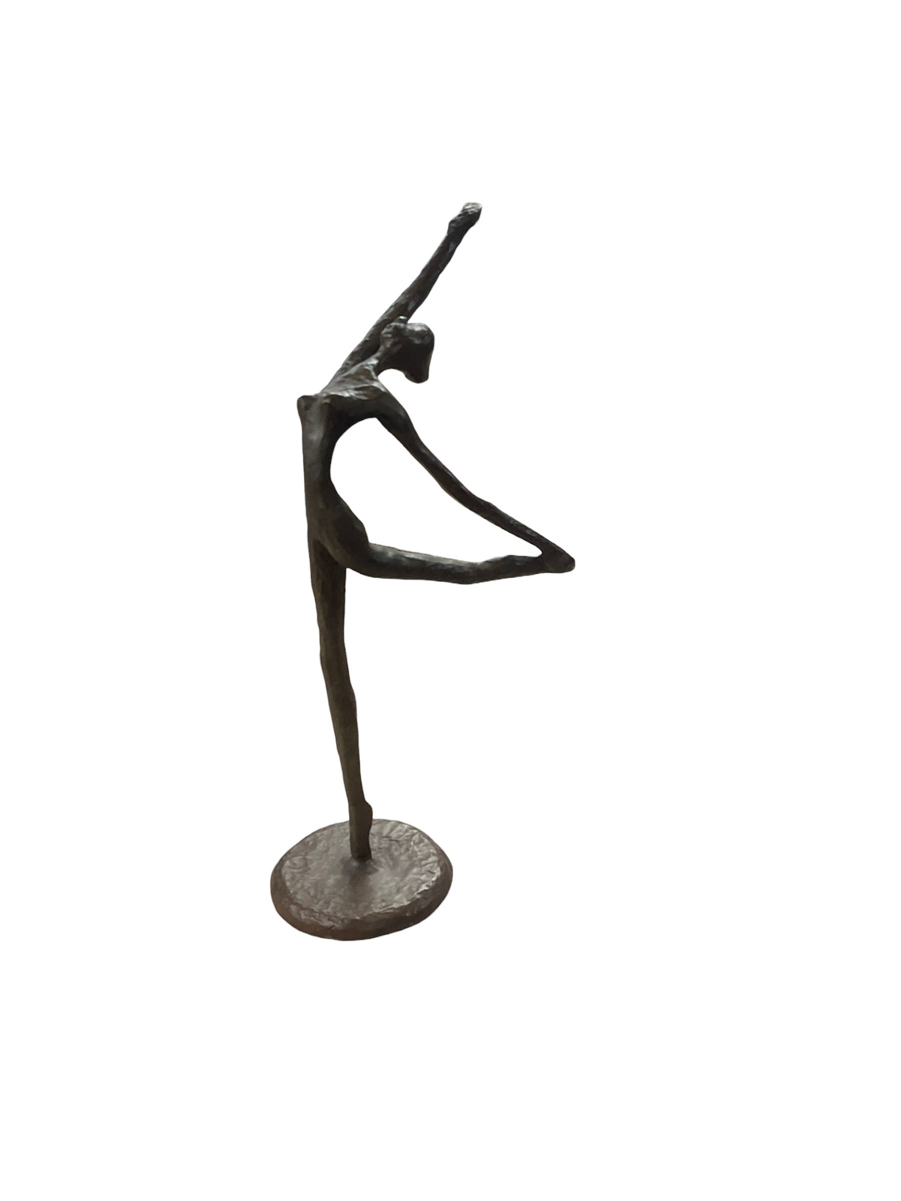 Large composite hare figures, together with a bust and two ballerina figures, Hare H38cm 