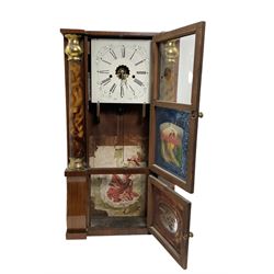 E.N. Welch of Forestville Connecticut U.S.A. - 8-day weight driven mahogany 