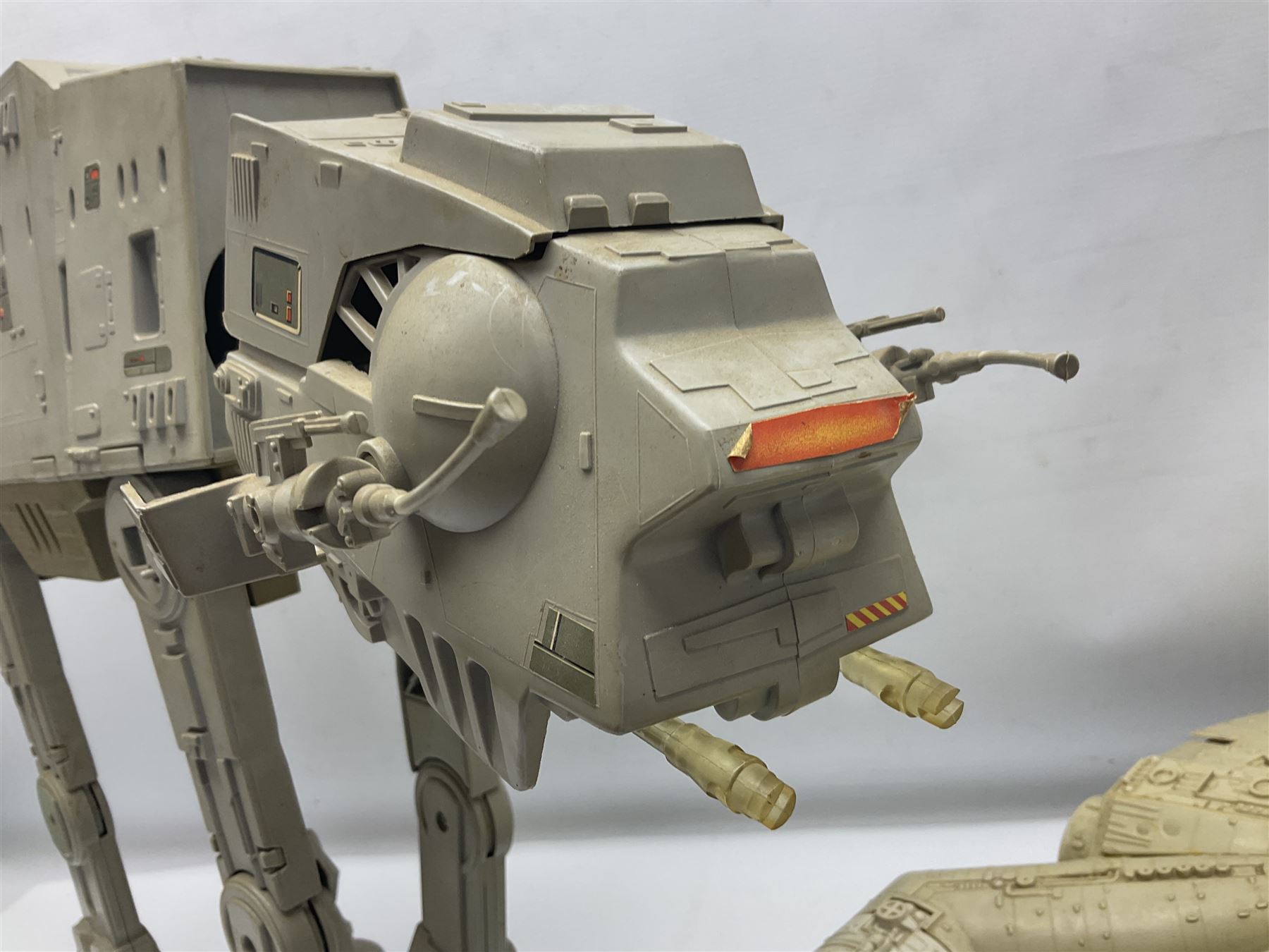 Star Wars - two unboxed vintage Star Wars vehicles comprising Millenium Falcon with 3 3/4