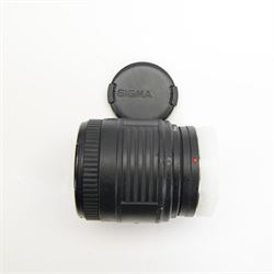 Ten camera lenses, comprising Minolta AF Zoom Xi 28-105mm 1:3.5 (22)-4.5 , Tamron AF Aspherical 28-200mm 1:3.8-5.6, two Tamron AF 80-210mm 1:4.5-5.6, Sigma Zoom 28-80mm 1:3.5-5.6 macro, Sigma Zoom 28-200mm 1:3.8-5.6 UC, Sigma UC Zoom 70-210mm 1:4-5.6, Sony DT 3.5-5.6/18-70 0.38m/1.3ft macro, Minolta AF 50mm 1:1.7 and Sigma Zoom Master 1:3.5-4.5 f=35-70mm