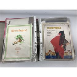 Approximately one-hundred Scarborough theatre programmes including from the Grand Opera House, The Spa etc, housed in a ring binder folder