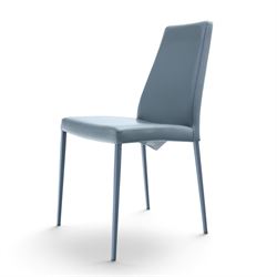 Calligaris - 'Omnia' extending dining table with ceramic top, with set eight 'Aida' dining chairs