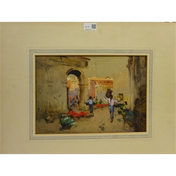  Graham Petrie (British 1859-1940): 'L'Erbolario Venice', watercolour signed, titled verso 23cm x 34cm (unframed) Provenance: exh. Royal Institute of Painters in Watercolours, label verso  