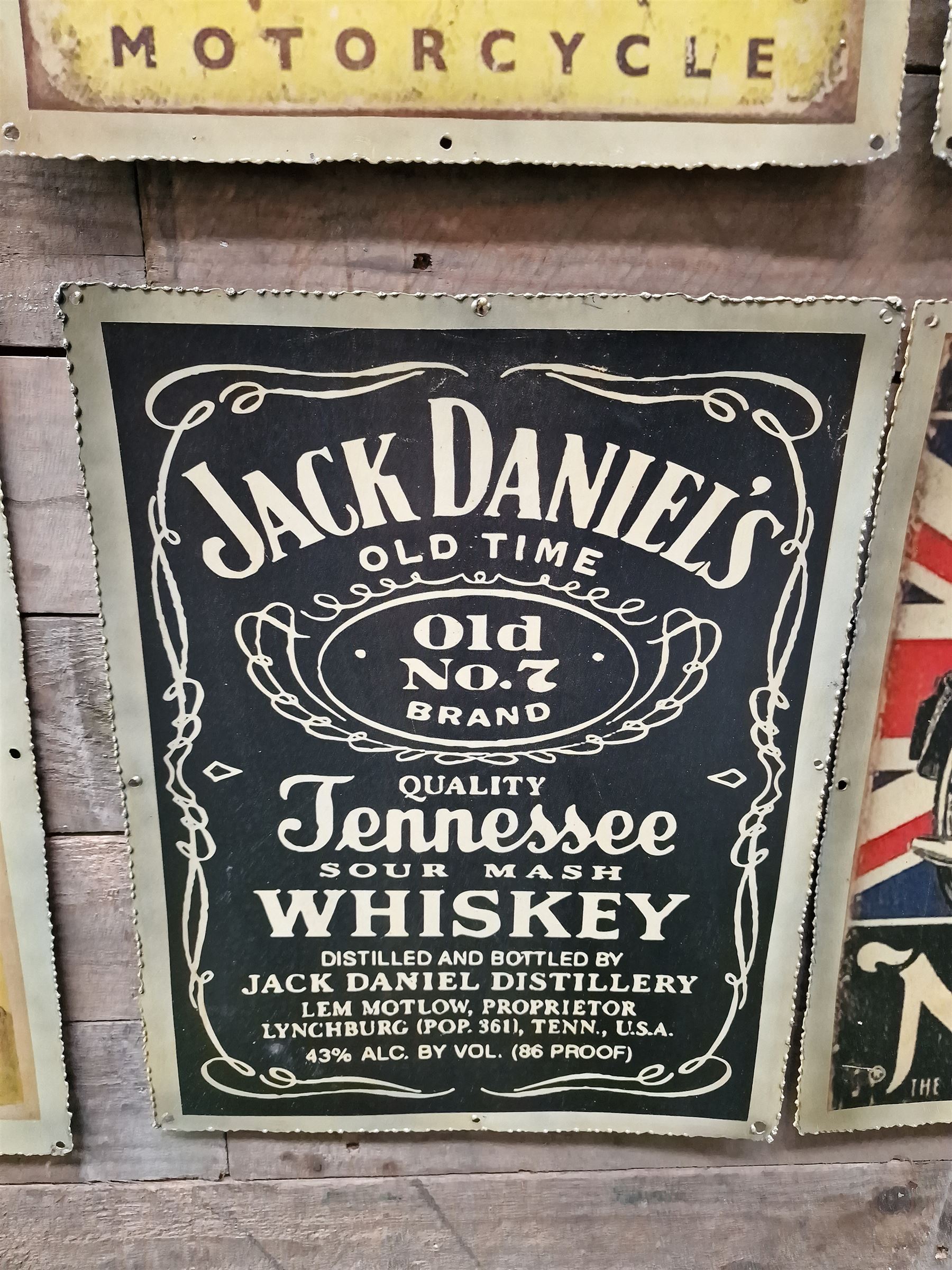 Set of six metal vintage style signs - THIS LOT IS TO BE COLLECTED BY APPOINTMENT FROM DUGGLEBY STORAGE, GREAT HILL, EASTFIELD, SCARBOROUGH, YO11 3TX