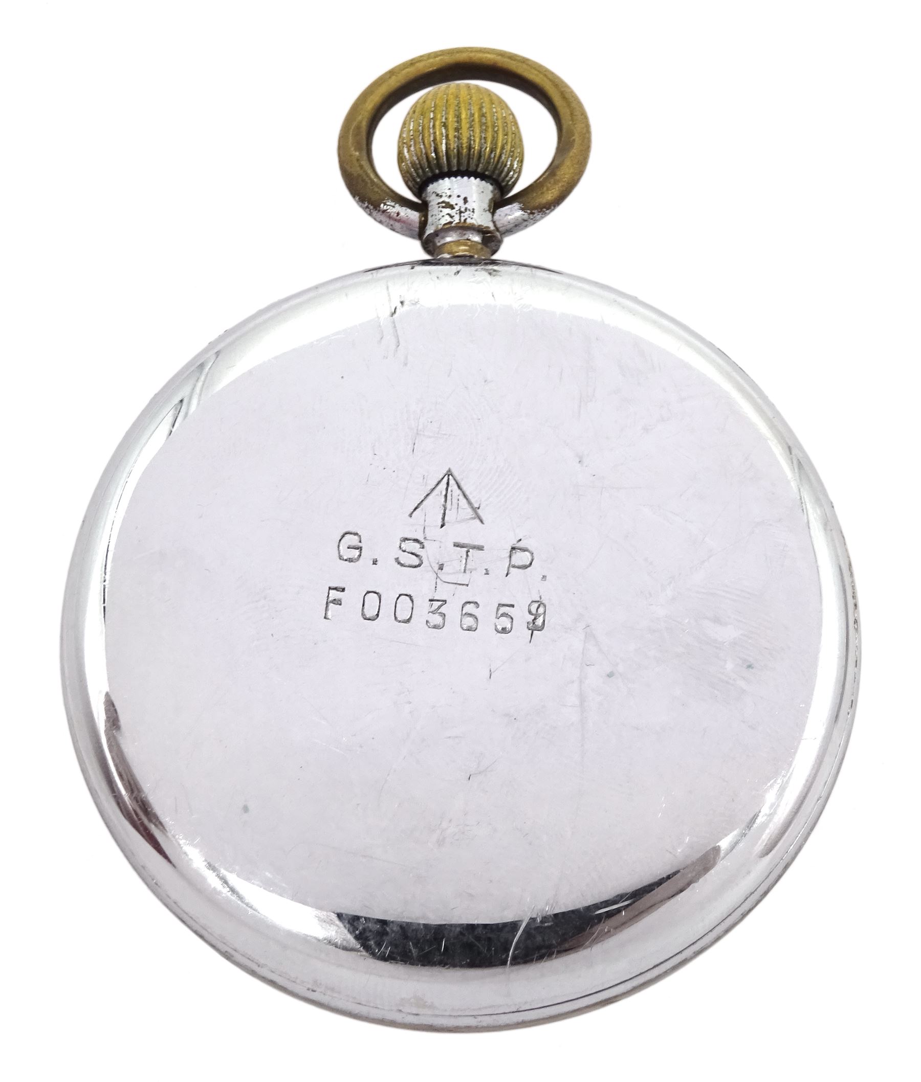 WWII British Military Army issue lever pocket watch by Jaeger - Main Image