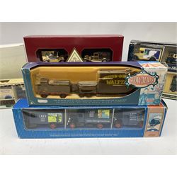 Collection of Diecast model vehicles, including Lledo The Golden Days of the Film Industry limited edition set, Lledo H Samuel boxed vehicle, and other similar examples 