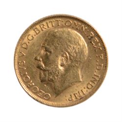 King George V 1913 gold full sovereign coin