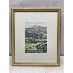 Neil Jones (Contemporary): Conwy Castle - Wales, watercolour and ink signed 23cm x 16cm