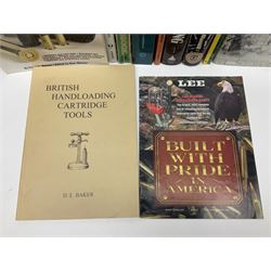 Seventeen books/pamphlets on cartridge making, ammunition, gunsmithing etc including Barnes Frank: Cartridges of the World. 2006 11th edition; Donnelly John T.: The Handloaders Manual of Cartridge Conversions. 1987; Hoyem George A.: The History and Development of Small Arms Ammunition. 2005 Volume Three; Speer Reloading Manual No.11; Baker D.J.: British Handloading Cartridge Tools. 2003. Signed by author etc