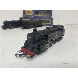 Hornby Dublo - 3-rail Class 8F 2-8-0 freight locomotive no.48158 with tender, Duchess Class 4-6-2 ‘Duchess of Montrose’ locomotive no.46232, Class 4MT Standard Tank 2-6-4 locomotive no.80054, all in original boxes; and Class N2 0-6-2 Tank locomotive no.69567, without box (4) 