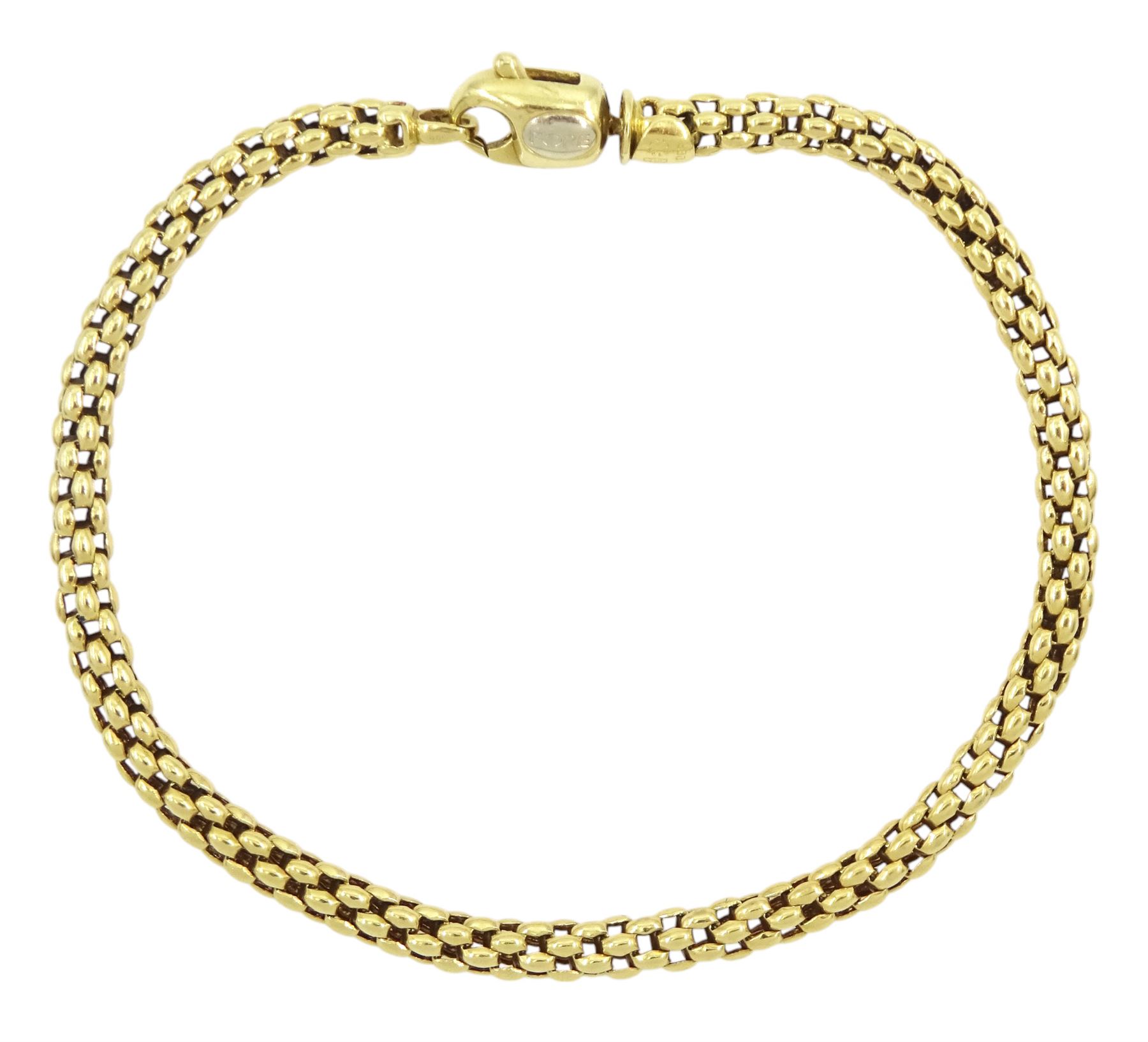 FOPE Solo 18ct gold bracelet, stamped 750