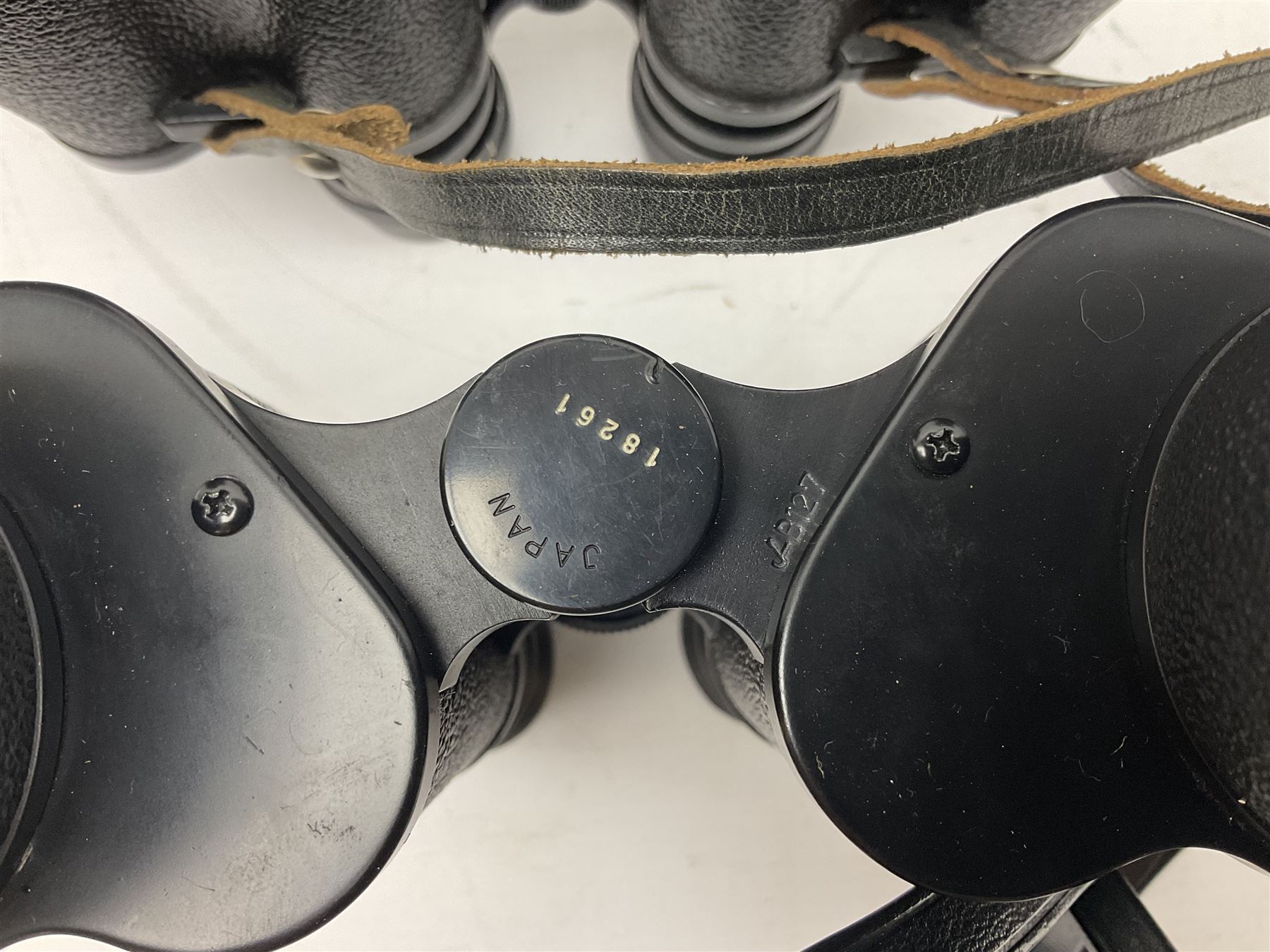 Six cased pairs of Pentax binoculars, comprising 10x50 Field, no. 604, Asahi 7x50, Asahi 10x50, Asahi 8x40, Asahi 16x50,  Asahi 10x50 No. 62611