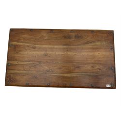 Hardwood rectangular coffee table