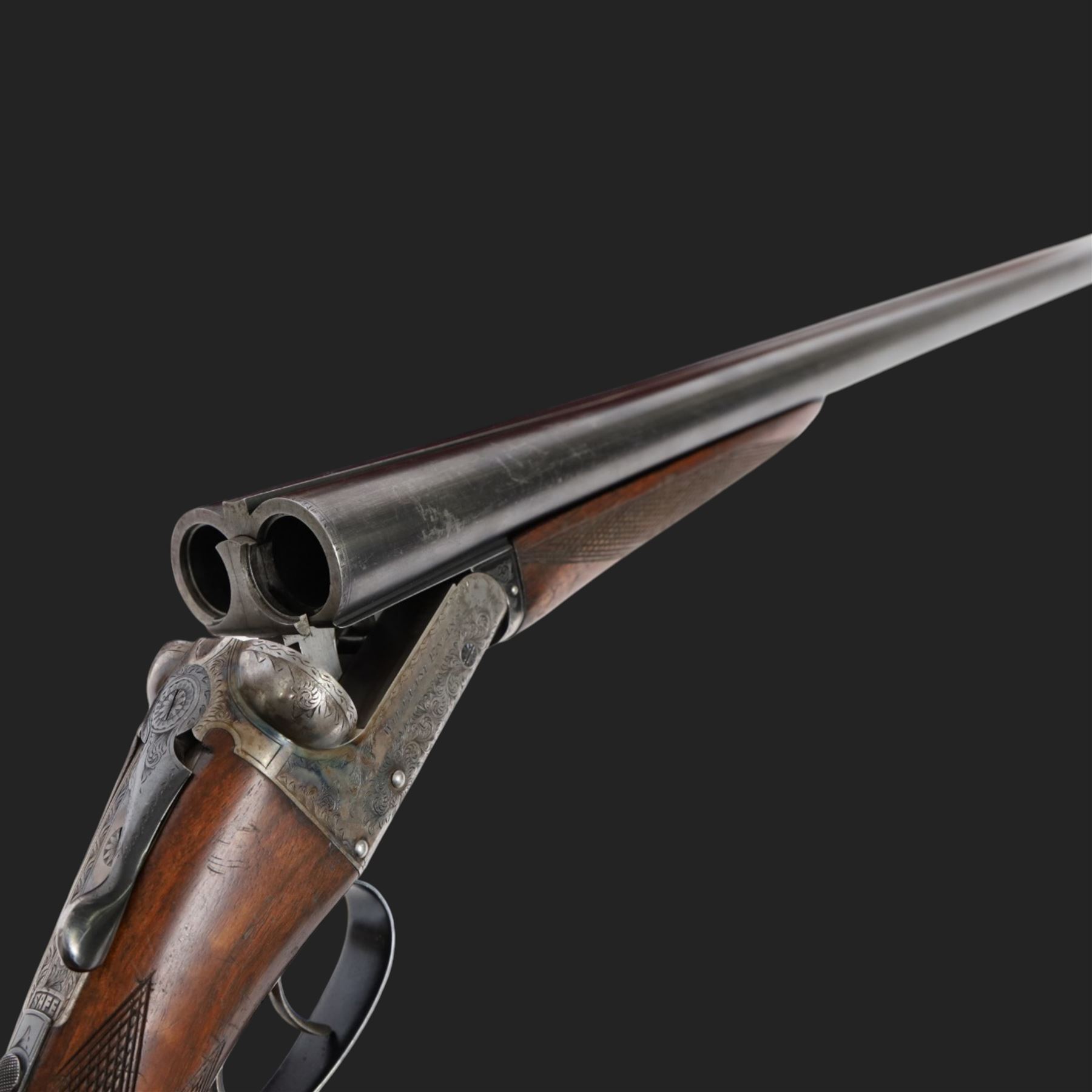 William Evans 12 bore double trigger boxlock ejector, side by side double barrel shotgun with 66cm (26