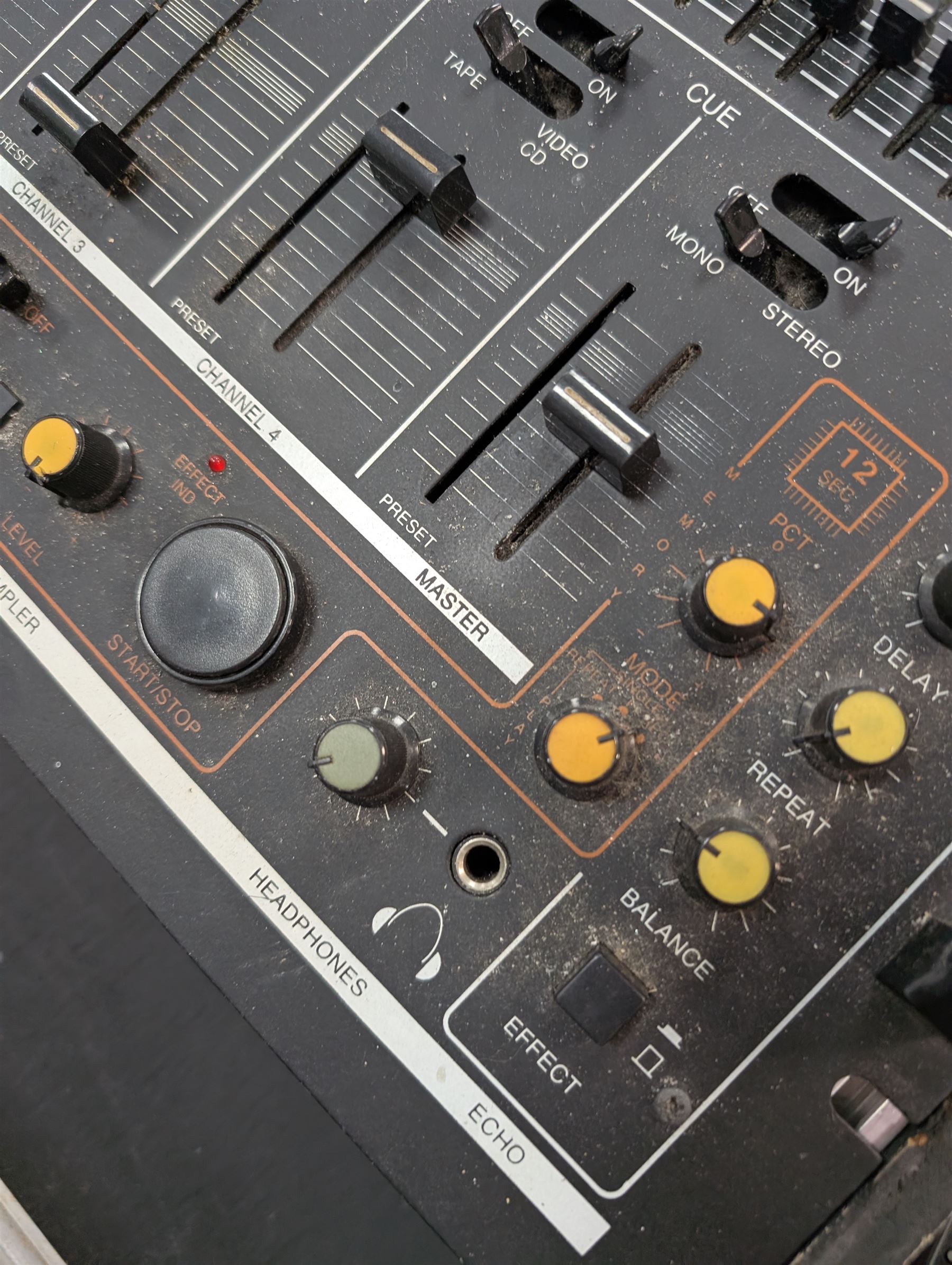 Electrovision mixer and a Pro 150 turntable, in large hardcase