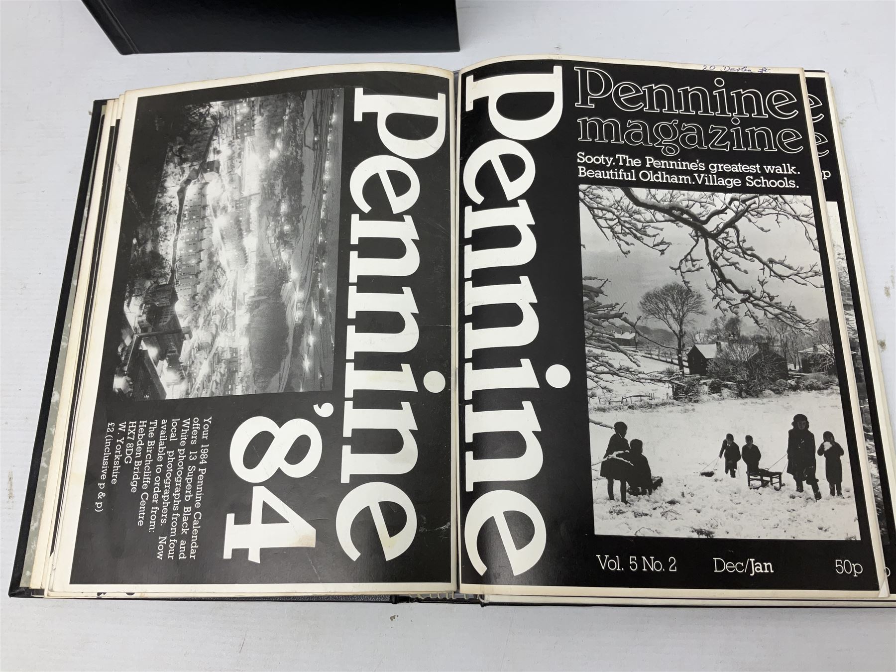 Eight books by David Bellamy on watercolour painting; and two bound volumes of Pennine Magazine 1981-84 (10)