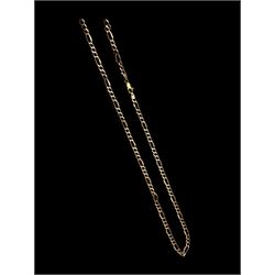 9ct gold fancy link chain, hallmarked 