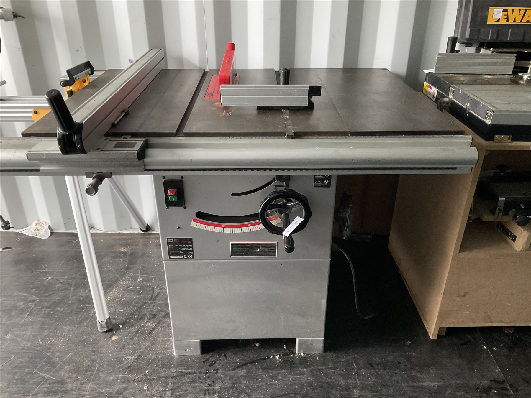 “Sip”, 10” Table saw with aluminium guides, 3500 rpm - THIS LOT IS TO BE COLLECTED BY APPOINTMENT FROM DUGGLEBY STORAGE, GREAT HILL, EASTFIELD, SCARBOROUGH, YO11 3TX