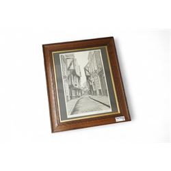 Collection of framed artworks (4), including Richard Redfern (British  1873-1913): Grazing stags in a mountainous landscape, watercolour 