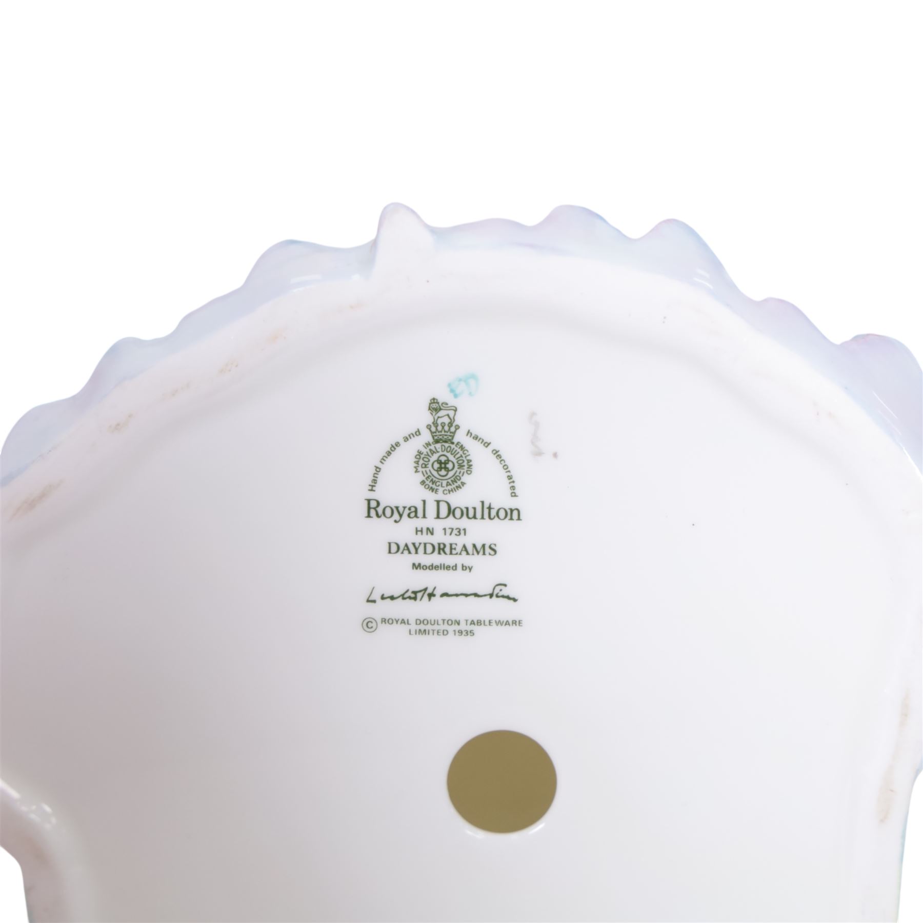 Five Royal Doulton figures, comprising Spring Morning HN1922, Betsy HN2111, Blithe Morning HN2065, Delight HN1772 and Daydreams HN1713