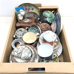  Japanese eggshell china, other Japanese and oriental ceramics etc in one box  