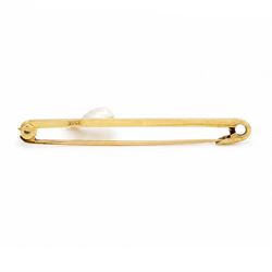 Early 20th century gold pearl and enamel duck brooch, stamped 15ct
