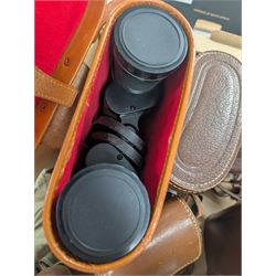 Binoculars including Zenith and Kalimar, cameras including Kodak and Aires and an Ever Ready torch