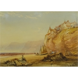  Henry Barlow Carter (British 1804-1868): Robin Hood's Bay, watercolour unsigned 17cm x 24cm   