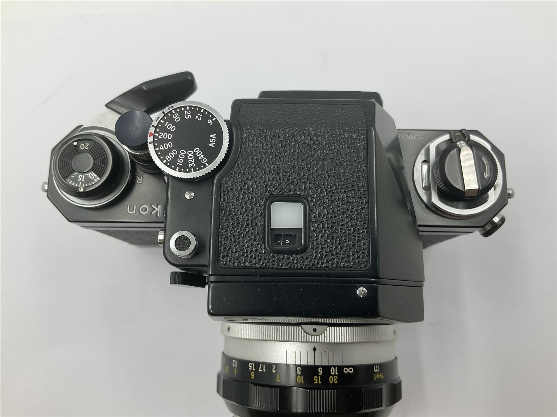 Nikon Photomic FTN Apollo version camera body, serial no. 7418483, circa 1973, with 'Nikon NIKKOR-S Auto 1:1.4 f=50mm' lens, serial no. 1195650  