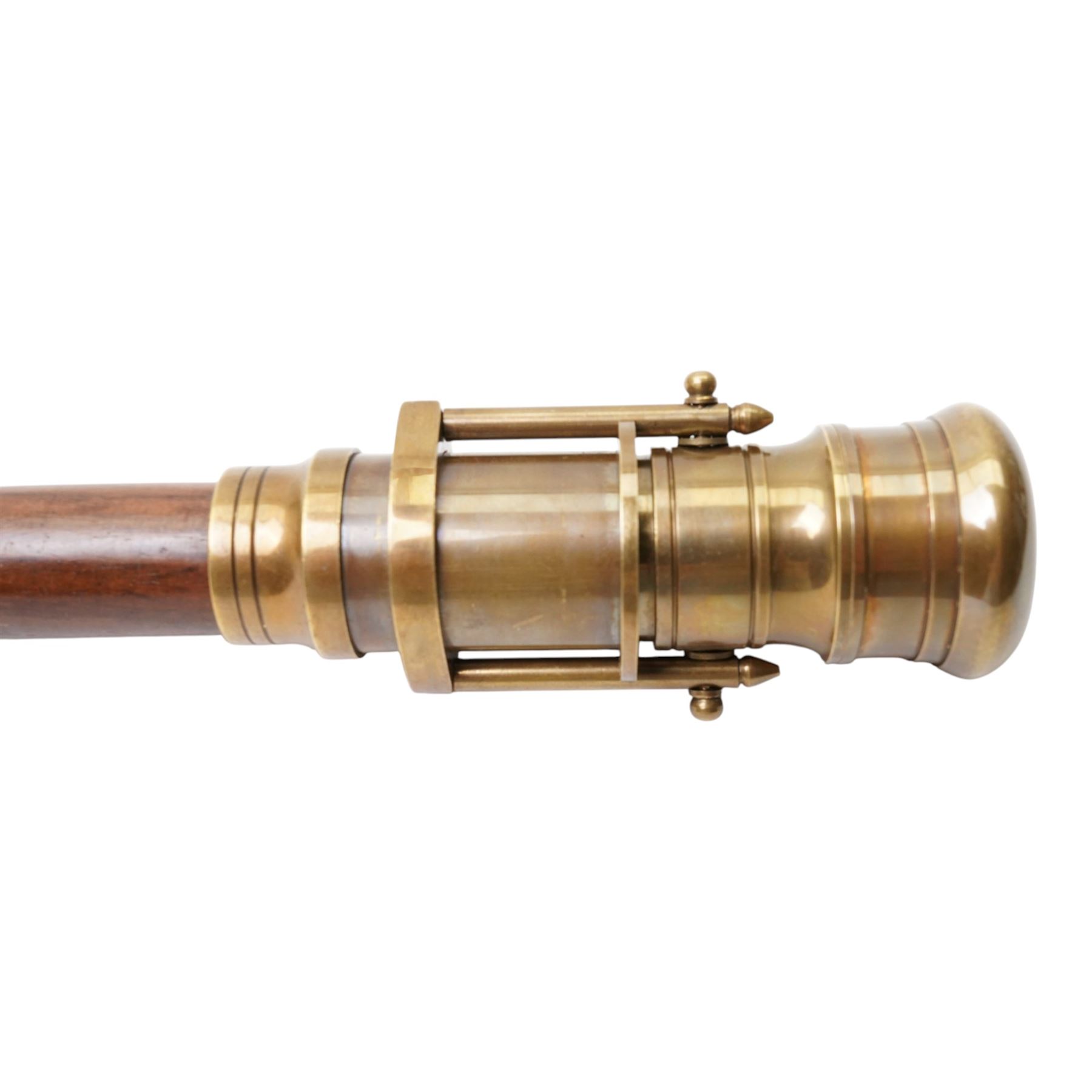 Reproduction walking stick with 'telescopic' attachment, W96cm