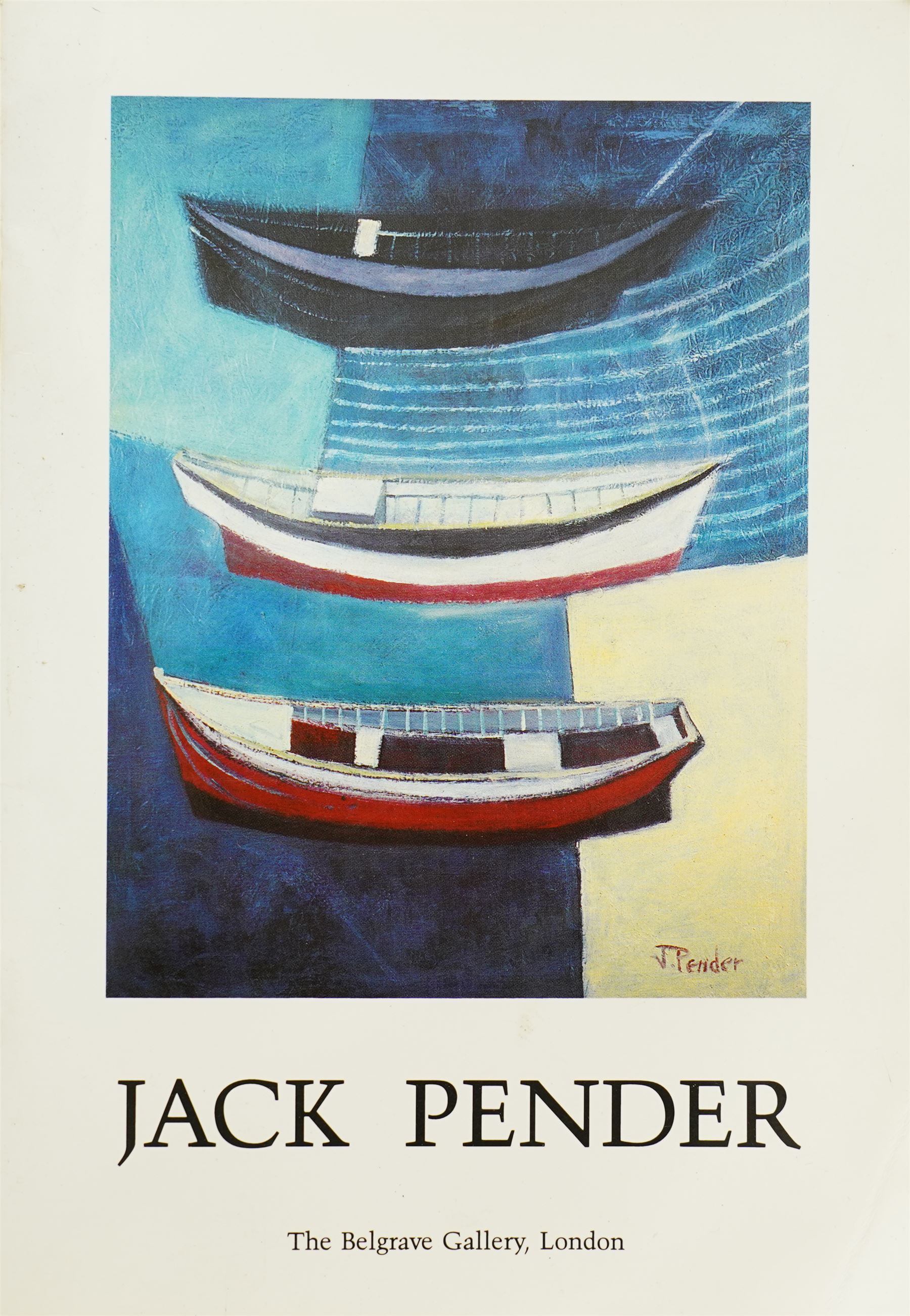 Jack Pender (Newlyn School 1918-1998): 'Fastnet', acrylic on board signed, inscribed and dated '79 verso, together with exhibition catalogue 30cm x 40cm
Provenance: Exh. Belgrave Gallery 1990, illustrated on page 25 of the exhibition catalogue