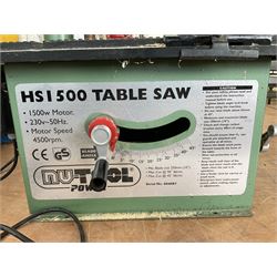 Nutool HS1500 Table saw  - THIS LOT IS TO BE COLLECTED BY APPOINTMENT FROM DUGGLEBY STORAGE, GREAT HILL, EASTFIELD, SCARBOROUGH, YO11 3TX