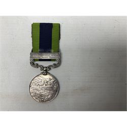 George V India General Service Medal with Afghanistan N.W.F. 1919 clasp awarded to 6030 Sepoy Murad Ali Kurram Militia; with ribbon