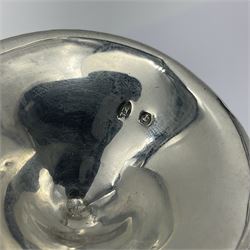 Victorian silver novelty table lighter, modelled in the form of a horn, hallmarked Joseph Braham, London 1887, L19cm