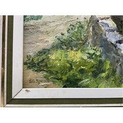 Sheila G Spence (British 20th century): 'The Dee in Dentdale', oil on board signed, titled verso 39cm x 49cm 
Notes: Sheila was the wife of Thornton-le-Dale artist Ken Johnson.