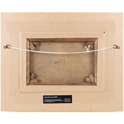 Isabella 'Isa' Jobling (neé Thompson) (Staithes Group 1851-1926): Harvesting atop Penny Nab - Staithes, oil on canvas signed 25cm x 35cm 
Provenance: exh. Walker Galleries, Harrogate, label verso