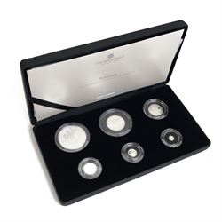 The Royal Mint United Kingdom 2023 'Britannia' silver proof six coin set, two pound to fiv...