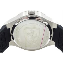 Ferrari Speciale Evo gentleman's stainless steel automatic wristwatch, Ref. SF.36.1.14.0315, on original rubber strap, boxed with papers