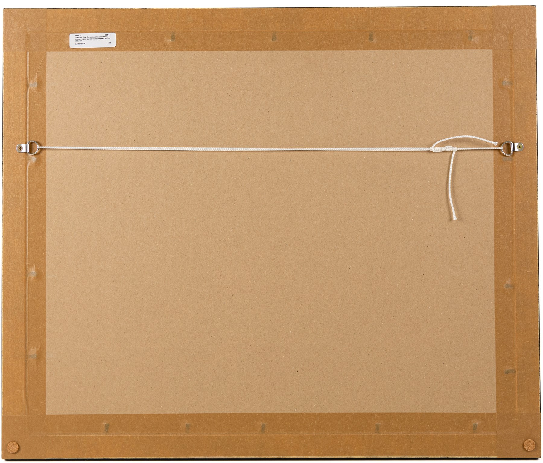 Peter Bell (Hull Contemporary): Geometric Abstract, oil on canvas board unsigned 45.5cm x 55.5cm