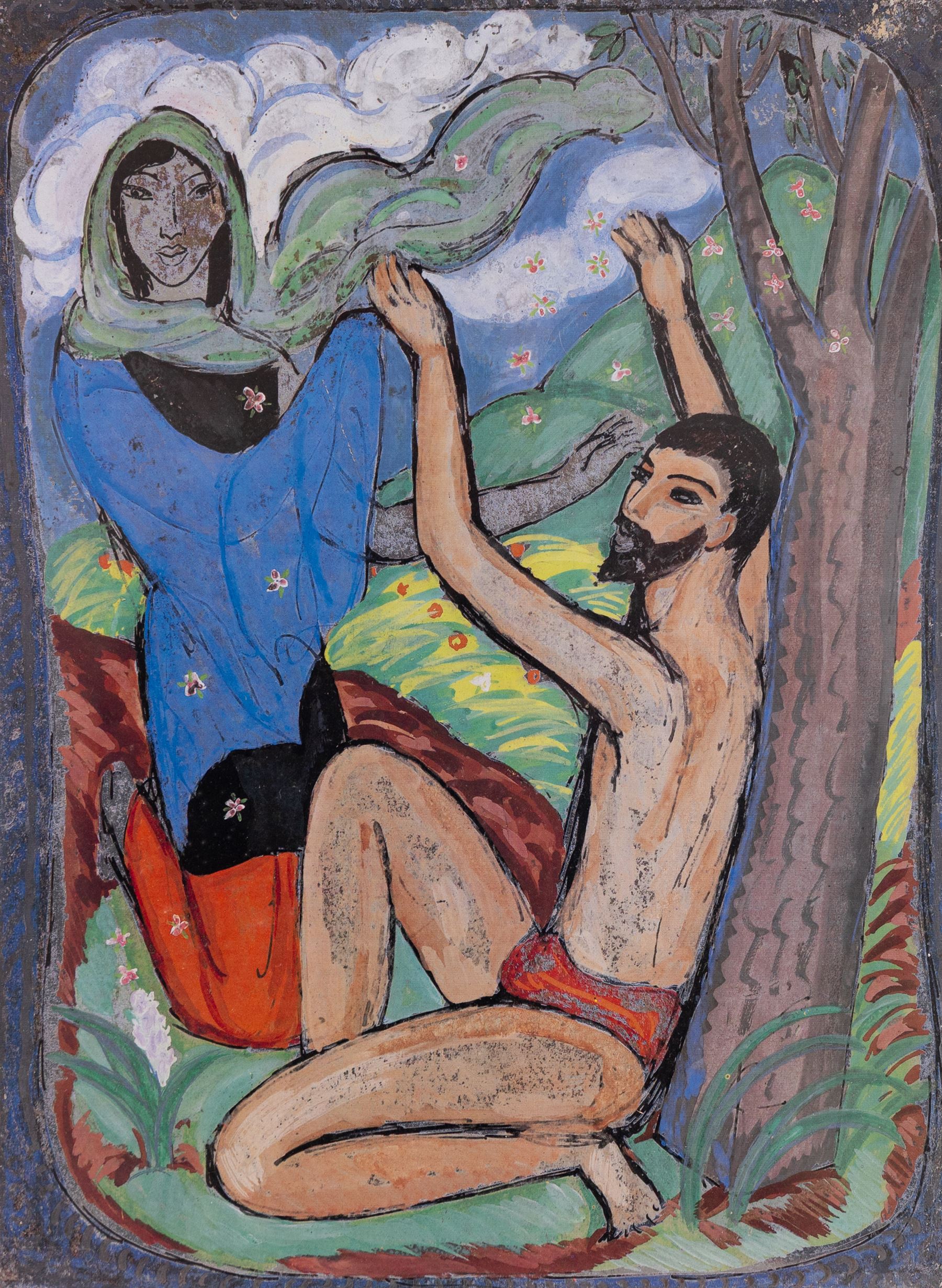 Edward Harris Wolfe (South African 1897-1982): 'Song of Songs', set of twelve limited edition lithographs on silvered paper each signed and numbered 228/250 in pencil, 36cm x 26cm, in matching frames (12)