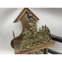 Modern sword set and wall clock