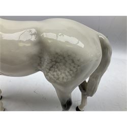 Beswick Large Hunter in grey no. 1734, printed mark beneath, H30cm