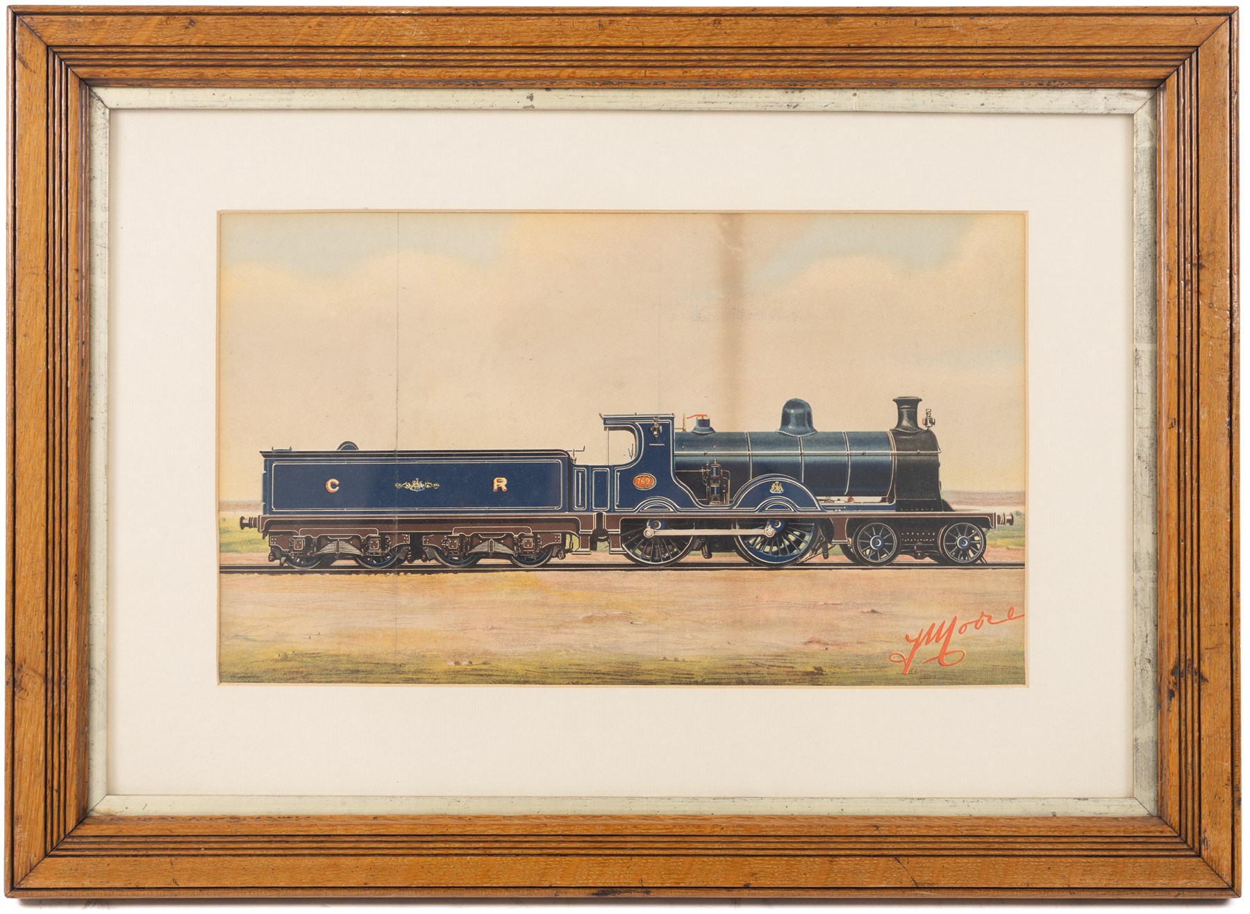After Edwin Thomas Rudd (British 1861-1940): An East Coast Flier, Great Western Railway no. 3047 'Lord of the Isles', Midland Railway no. 116 and Caledonian Railway no. 769, four coloured prints max 21.5cm x 37.5cm (4)