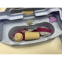 Sindy - furniture and accessories comprising dining suite with separate dresser; two beds; Garden Set; Music Centre; all  boxed; three-piece bedroom suite; settee; Hostess Trolley; two coffee tables; and four-piece bathroom suite including shower cubicle