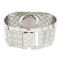 Gucci twirl ladies stainless steel quartz wristwatch, Ref. YA112, boxed with papers
