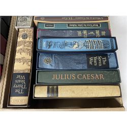 Folio Society; twenty eight volumes, including The Seven Year War, The Boer War, The Ottoman Empire, The Moons a Balloon, Captain Cooks Voyages etc 