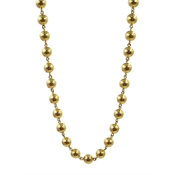 18ct gold ball link chain necklace, approx 16.6gm