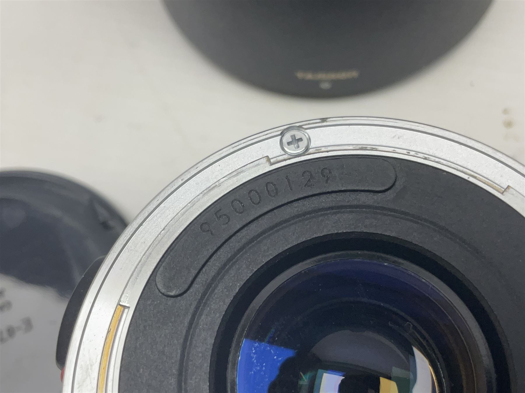 Canon EOS 5D camera body, with 'Tamron SP 70-300mm F/4-5.6 lens, and accessories, together with soft case