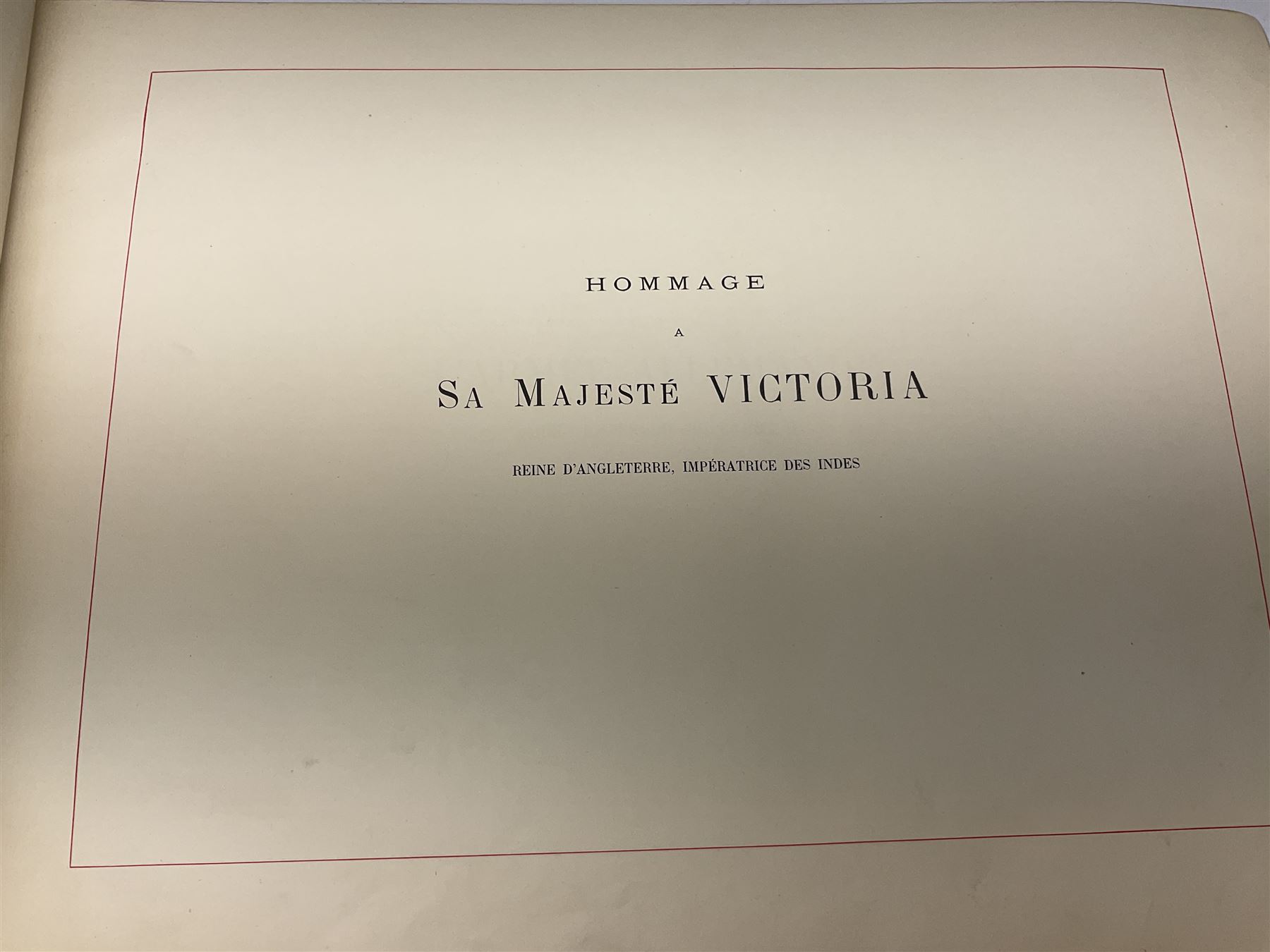 Balaschoff & Herbillon: L'Armee Allemande Sous L'Empereur Guillaume II. 1890 Paris. Forty-five laid-in chromolithograph plates together with numerous text illustrations. Oblong folio. Full moroccan leather and gilt binding with painted English Royal Crest to front cover and a.e.g.